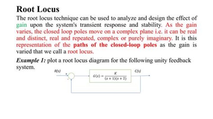 For a root locus diagram?