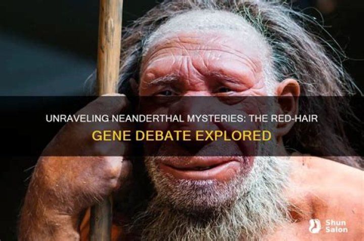 Were neanderthals red haired?
