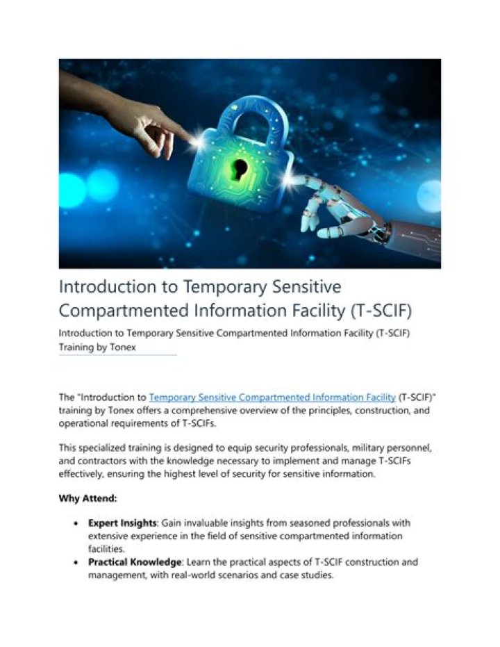 What is a sensitive compartmented information facility?