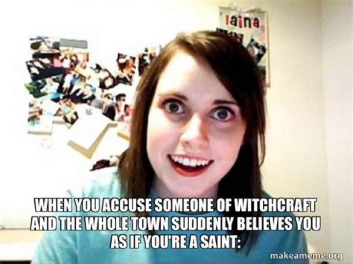 When you accuse someone?