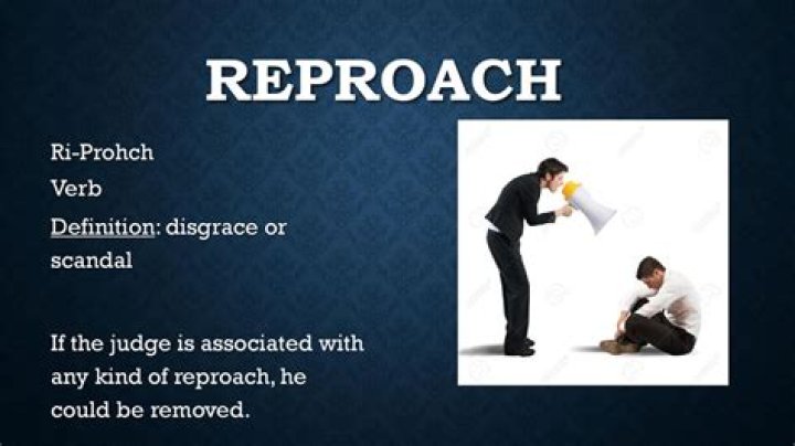 Where does reproach mean?